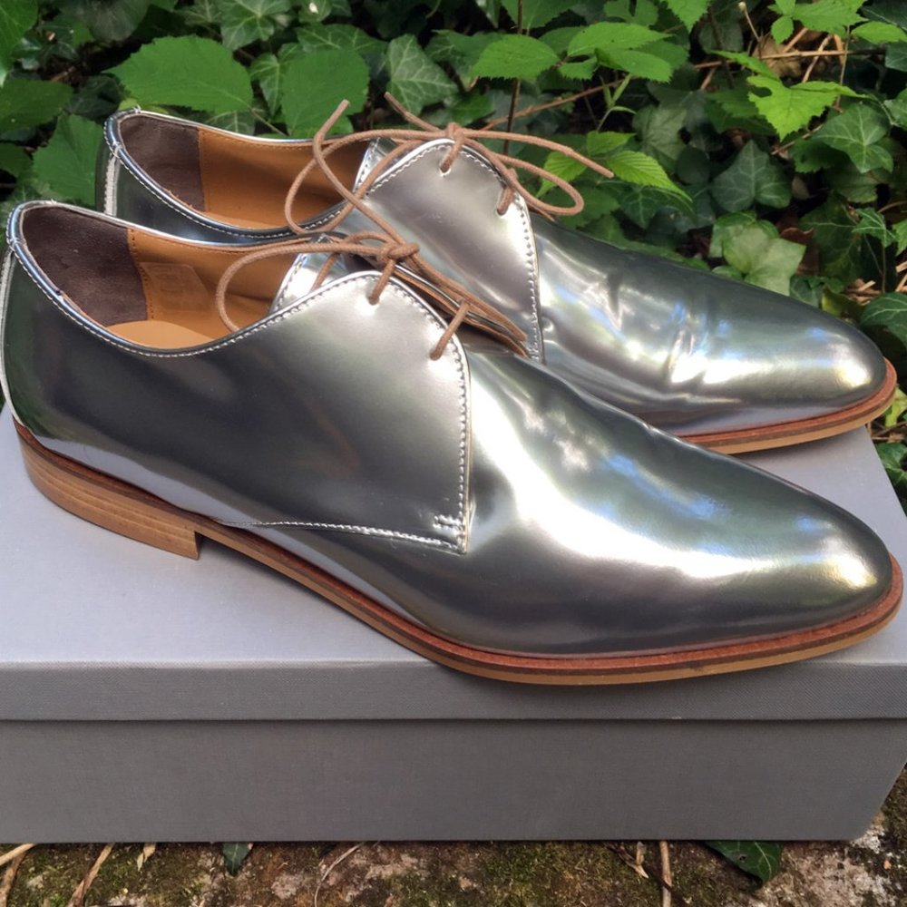 Everlane The E2 Modern Oxford - Silver Shine – NWB